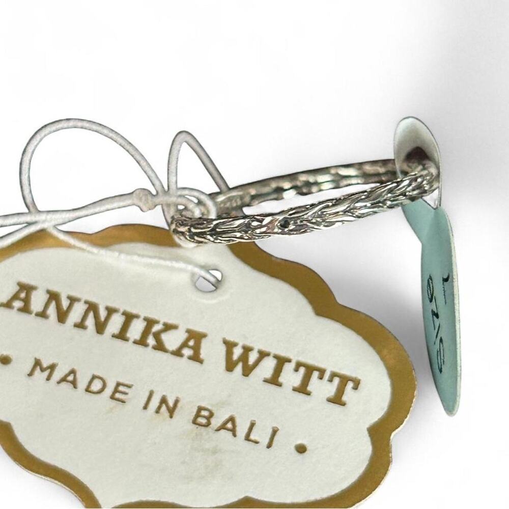 Annika Witt Sterling Silver Braided Ring 7 Minimalist Coquette Romantic Gift 7